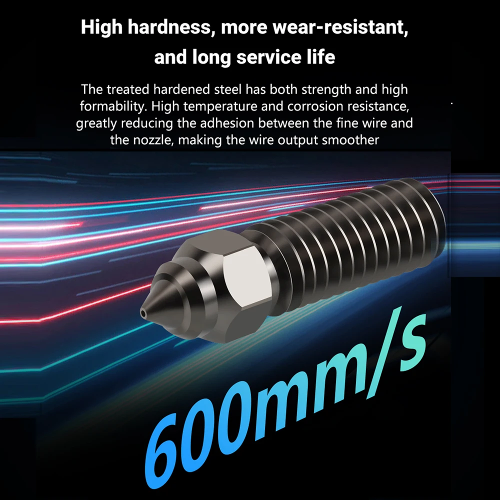 Nozzle For Creality K1 Max Ender 3 V3 KE CR-M4 Bimetal Plated Copper Hard Steel Brass Vyper Kobra Sovol SV06 plus/SV07