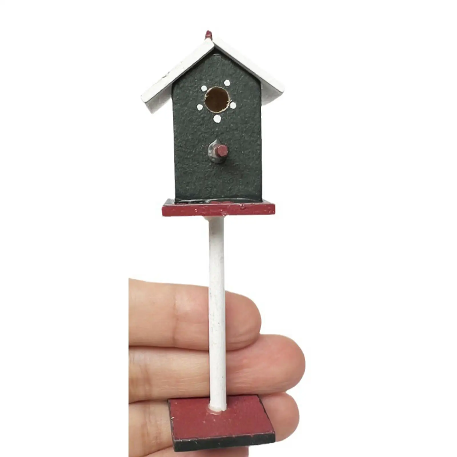 

Клетка для кукольного домика в масштабе 1/12, Классическая садовая мебель, клетка для микро-птиц с держателем, аксессуары для кукольного домика