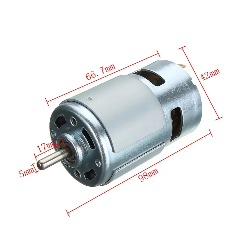 775 DC12V-24V 3500-9000 об/мин шарикоподшипник двигателя с большим крутящим моментом