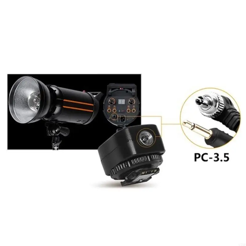 U75B Мигающий горячий башмак TF335 Адаптер синхронизации с мигающим горячим башмаком