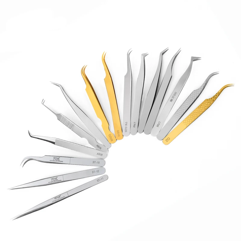 Пинцет MILAMOD для бровей, профессиональный зажим для наращивания ресниц, удаление волос в ногтях, зажимы для дизайна ногтей, ресницы, акриловые аксессуары