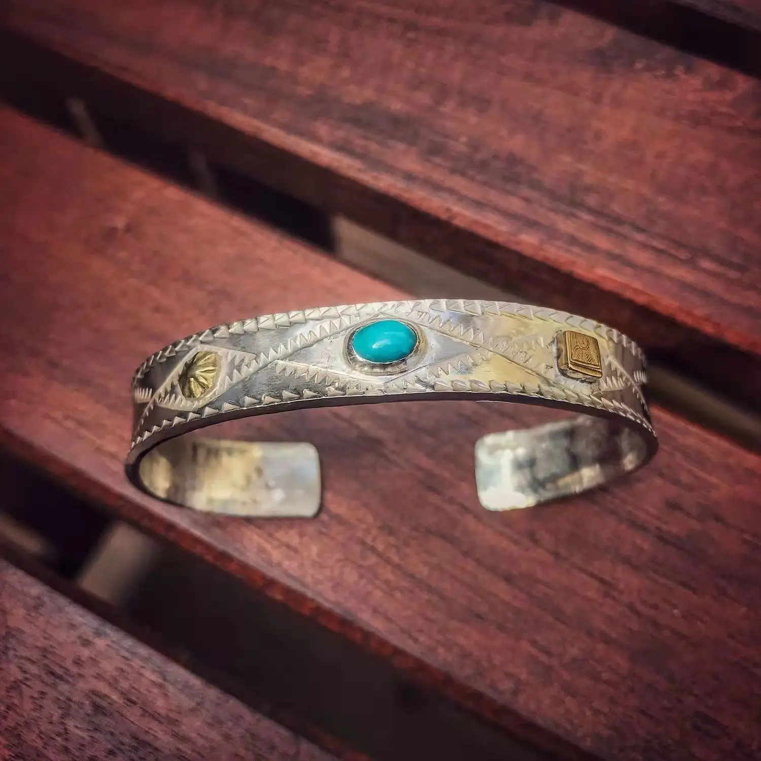 

New Design Retro Men's Bracelet Turquoise Domineering Trend Fashion Bracelet Jewelry Accessories