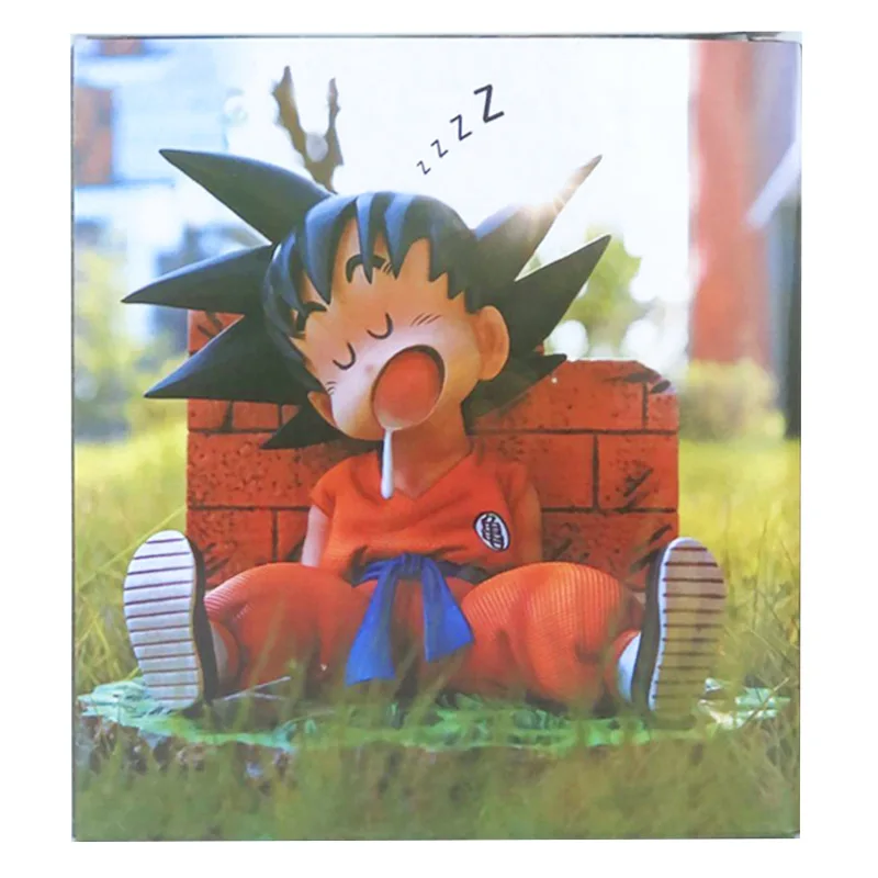 

Anime Dragon Ball Figure Childhood Son Goku Model Toy GK Sleeping Scene Doll Decoration toys Gift 10CM