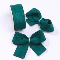 kewgarden 25mm 38mm 1 1 5 suede elastic ribbons diy bow tie hair accessories make materials handmade tape sewing 10 yards