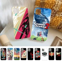 fhnblj xenoblade chronicles 2 game phone case for iphone 11 12 13 mini pro xs max 8 7 6 6s plus x 5s se 2020 xr cover