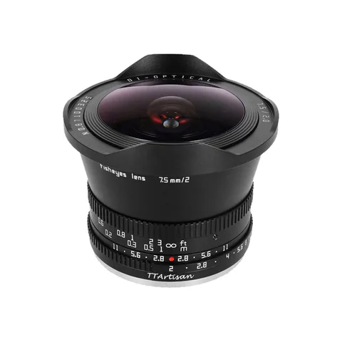 TTArtisan APS-C 7,5 мм F2 объектив «рыбий глаз» с ручной фокусировкой для камеры Fuji X Sony E Canon RF Nikon Z L M4/3 с креплением