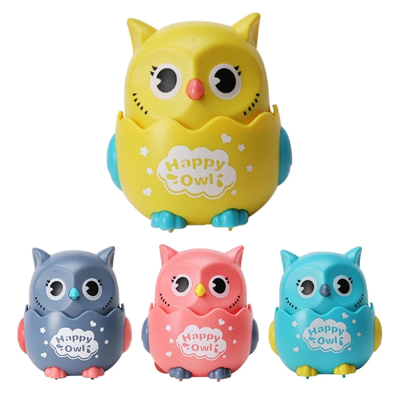

NEW-Baby Inertia Owl Animal Car Baby Toy Press Toy Car