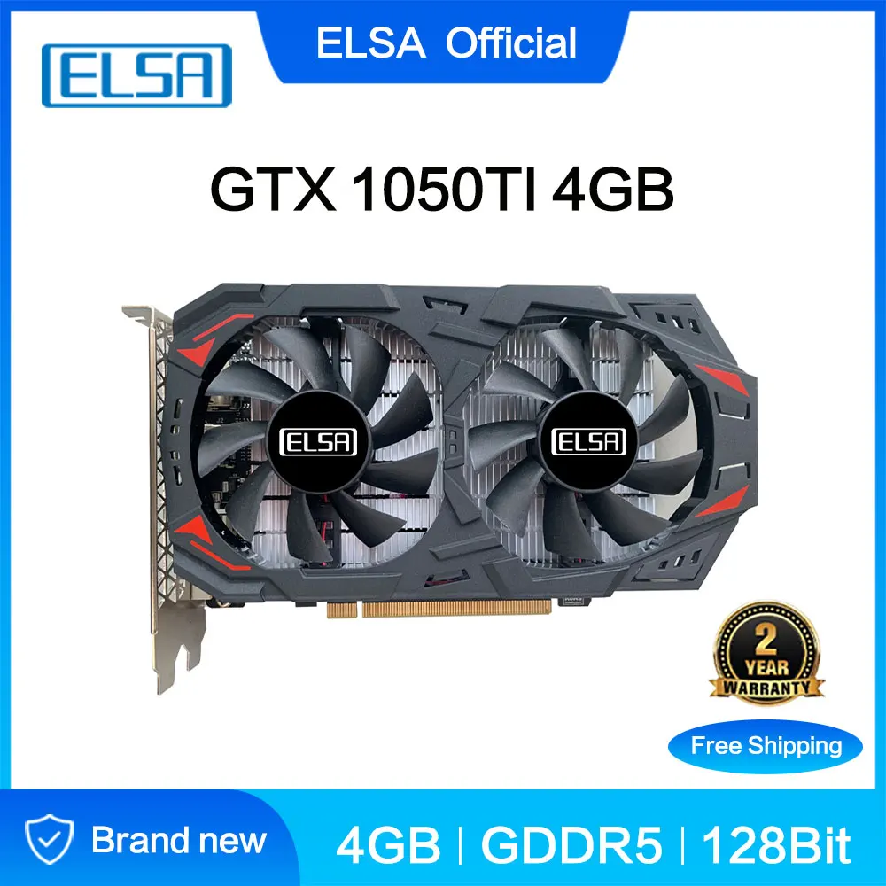 

Графическая карта Эльза GTX1050Ti GPU 4 ГБ DDR5 PCI-E 128 бит для игровых видеокарт NVIDIA Geforce GTX1050ti Dvi 1050Ti