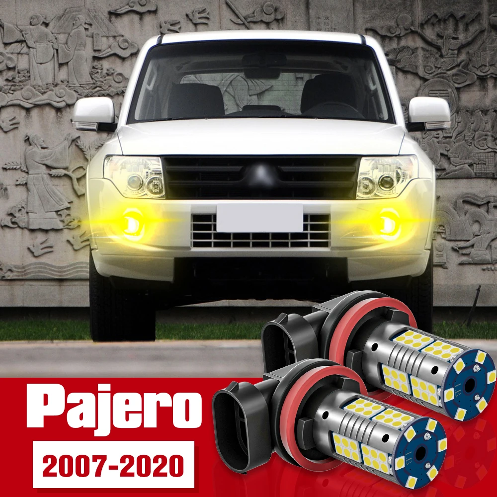 

2x Front Fog Light Accessories LED Bulb Lamp For Mitsubishi Pajero V80 V93 V97 V98 2007-2020 2009 2010 2011 2012 2013 2014 2015