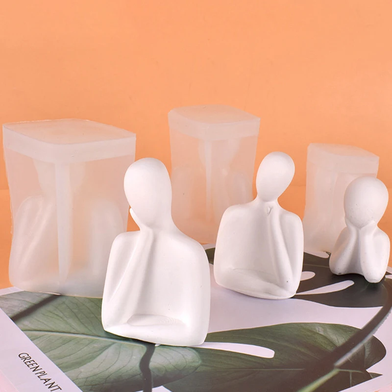 Силиконовая форма Мислитель человеческого тела своими руками — абстрактное