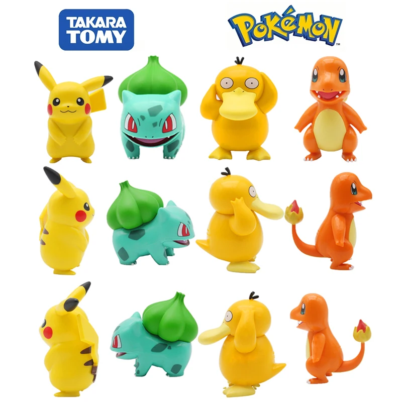 

Pokemon Anime Figures Dolls Collection Pikachu Cartoon Pokémon Series Anime Model Ornaments Toys Kids Gift Demon Slayer 5-8CM