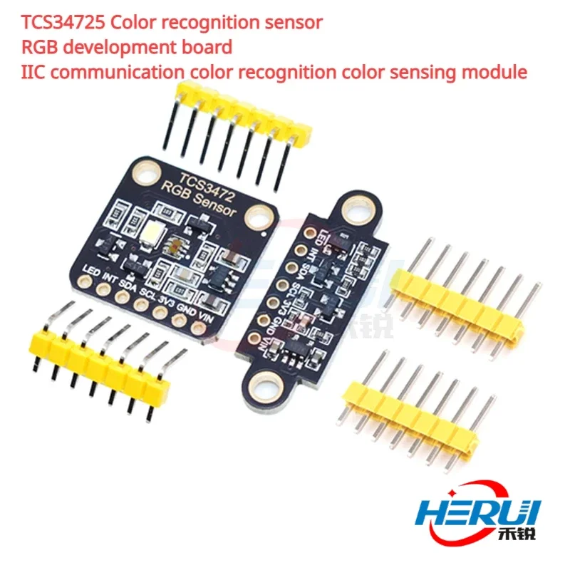 TCS34725 Датчик распознавания цвета Плата разработки RGB Модуль обнаружения связи IIC