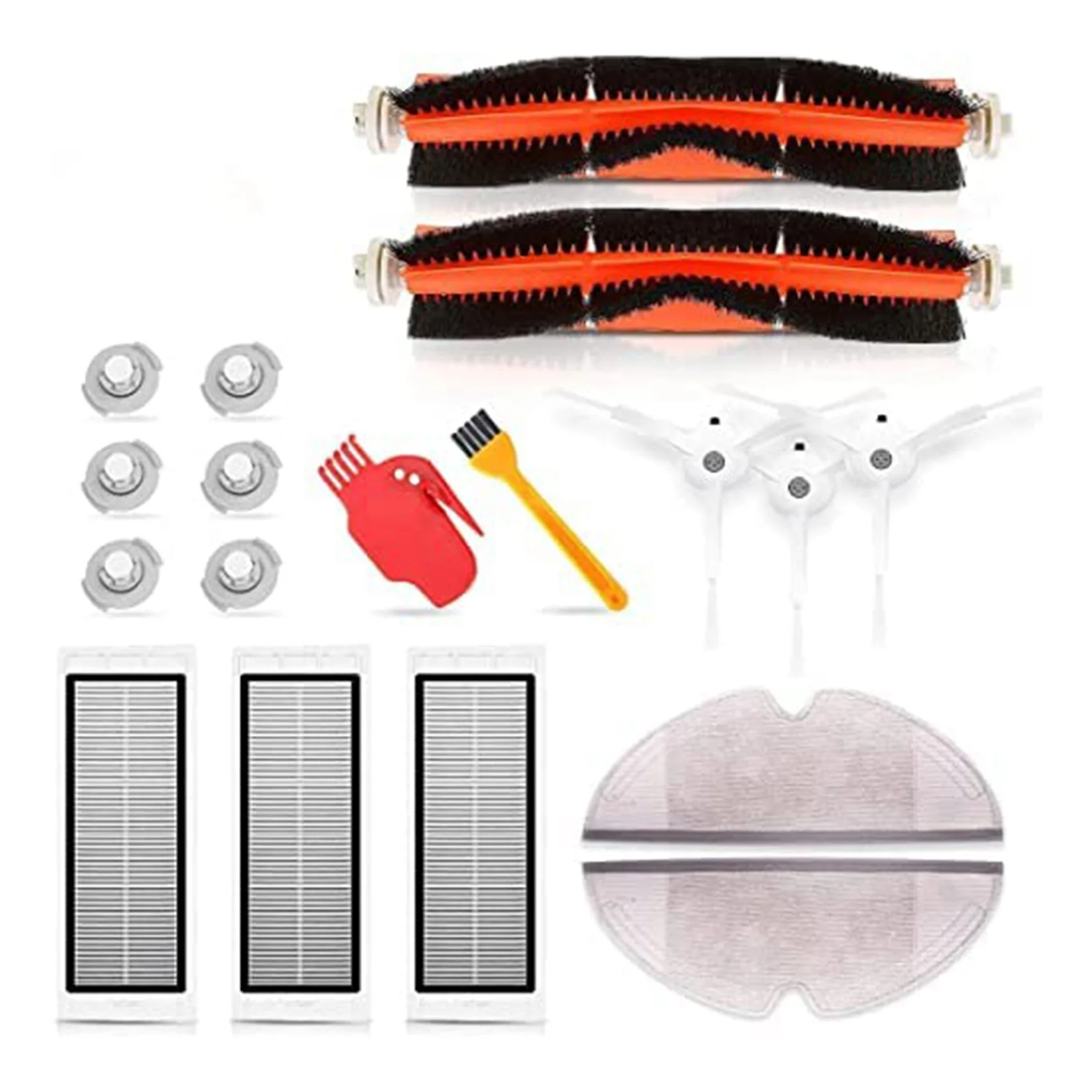 

Запчасти для вакуумного робота Xiaomi Roborock S50 S55 S6 S5Max, 18 шт., аксессуары для Xiaomi Roborock