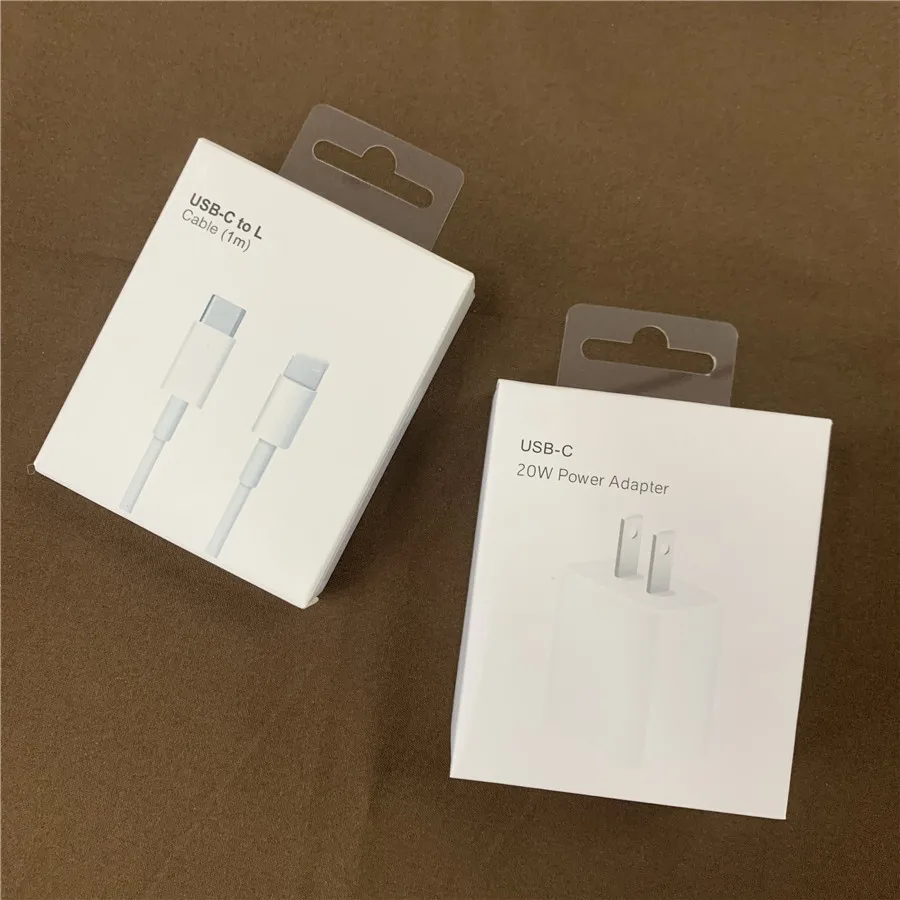 

12 комплектов 20 Вт PD быстрое зарядное устройство для iPhone 13 12 Pro Max USB C C2L адаптер EU дорожные зарядные кабели в оригинальной коробке i13 i12 12 12 шт.