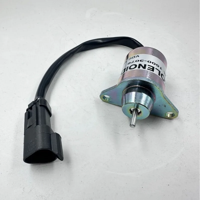 Фото Соленоид отключения подачи топлива для двигателя Yanmar 3TNE72 Thermo King TK249 12 В MD-100 41-6383 42-0100 41-4306 129486-77952 1500-3076 №2