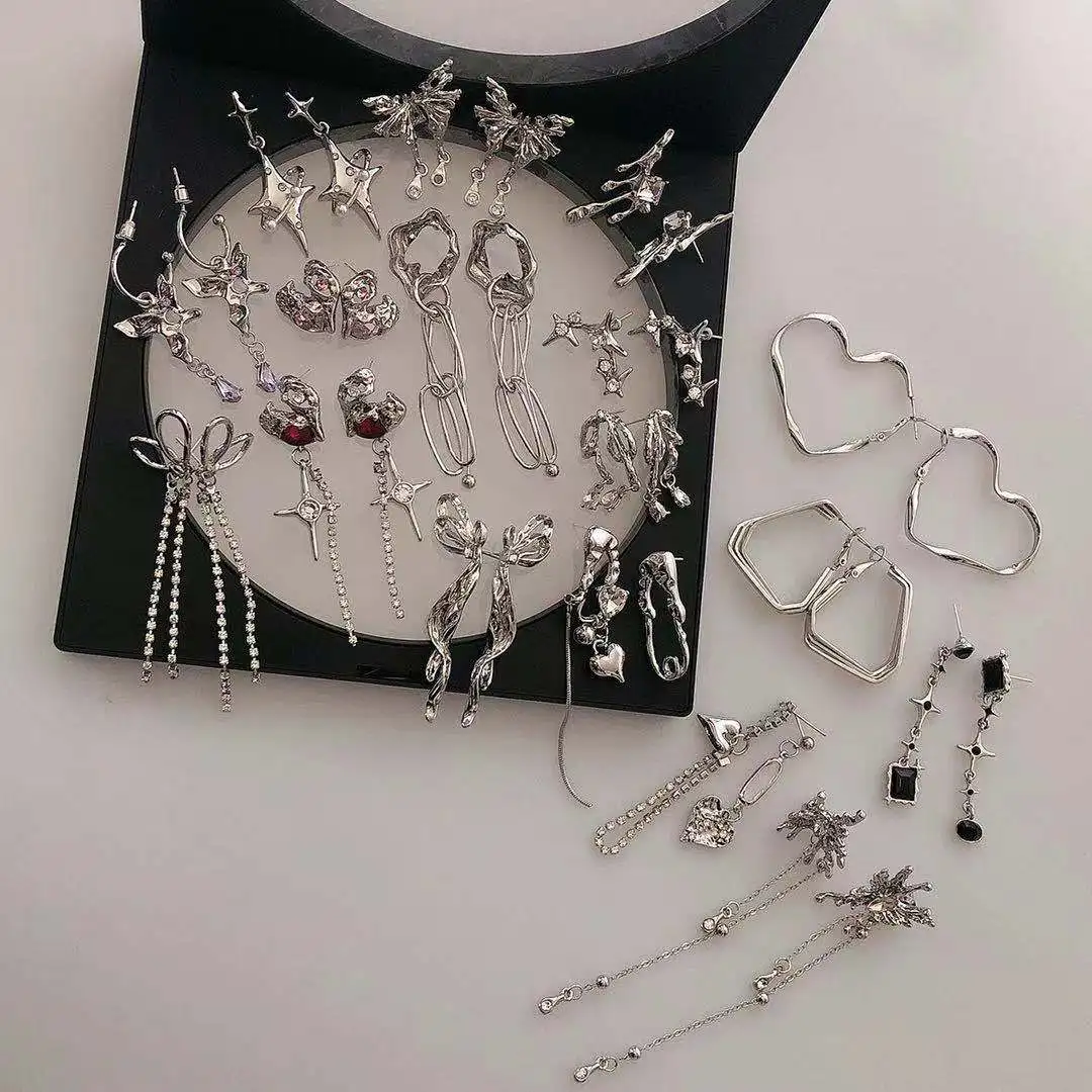 

925 silver needle Butterfly Earrings love earrings wholesale