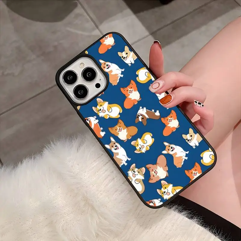 

Cute Jolly Corgis Phone Case For Samsung S7 S8 S9 S10 S20 S30 Edge Plus Note 5 7 8 9 10 20 Pro Silicone Trendy Shell