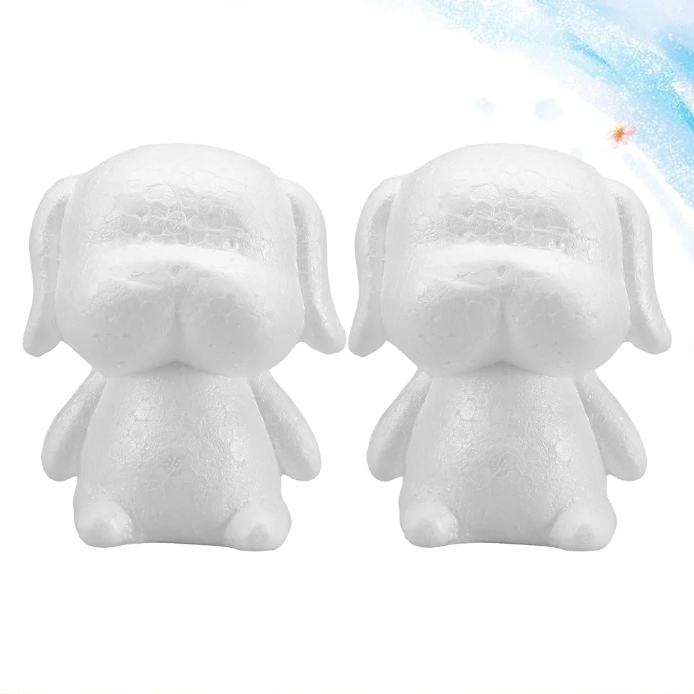

2pcs DIY Valentine's Day Puppy Model Craft Modeling Foaming for Wedding Gift Party Decoration Flower Arranging