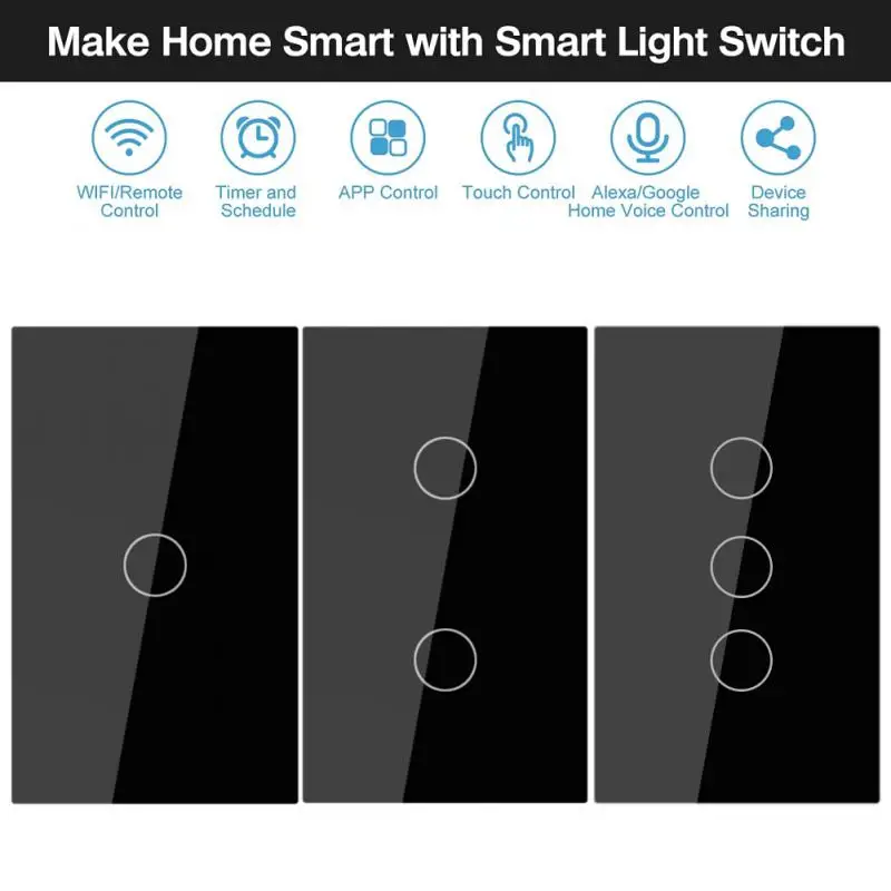 

Bingoelec EU Standard Double 1G 1Way Touch Lamp Switch White Crystal Glass Panel Sensor Wall Switch,AC110-250V 157mm*86mm