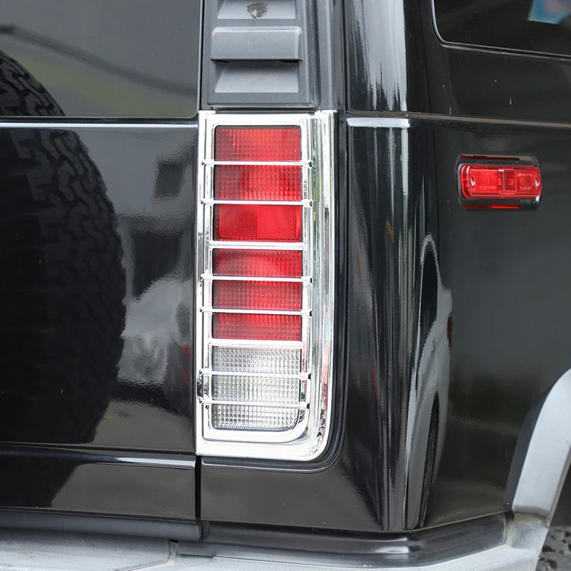 

For 2003-2009 Hummer H2 ABS black car styling car taillight cover decorative cover sticker car decorative protection accessories
