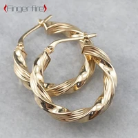 new fashion twist earrings personality exquisite metal jewelry