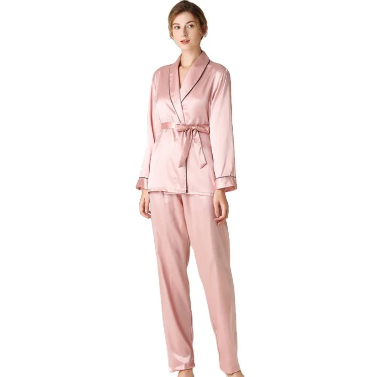 Luxury Women's Sleepwear Set Winter Autumn Designer Pajamas Set Pyjama Homewear Set Silk Nightwear For Women