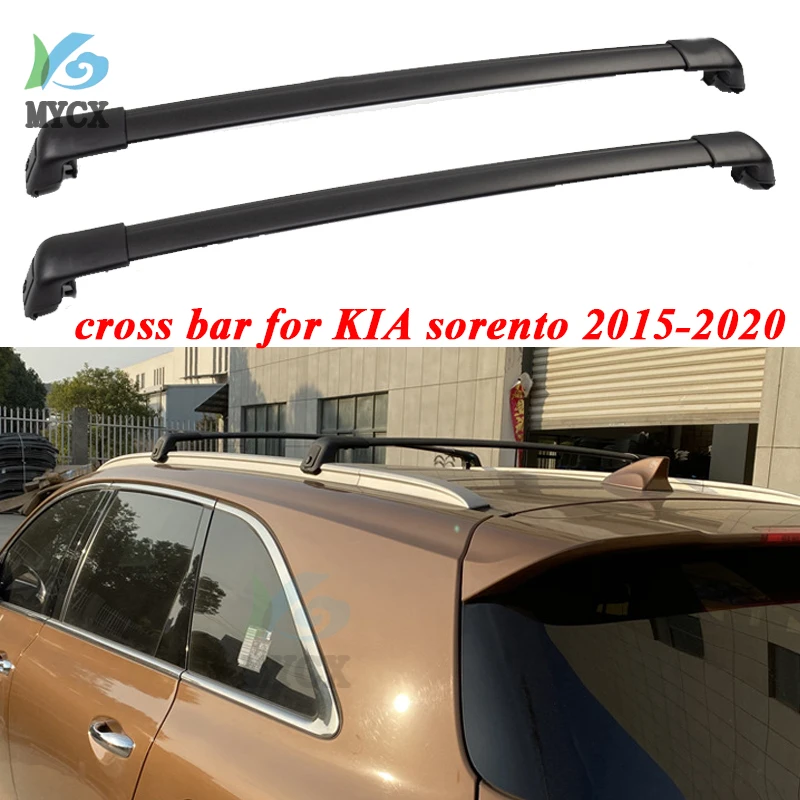 Bar Cross Bar Roof Rack Rail For Kia Sorento 2015-2020.thicken Aviation Aluminum Alloy, Easy Installation