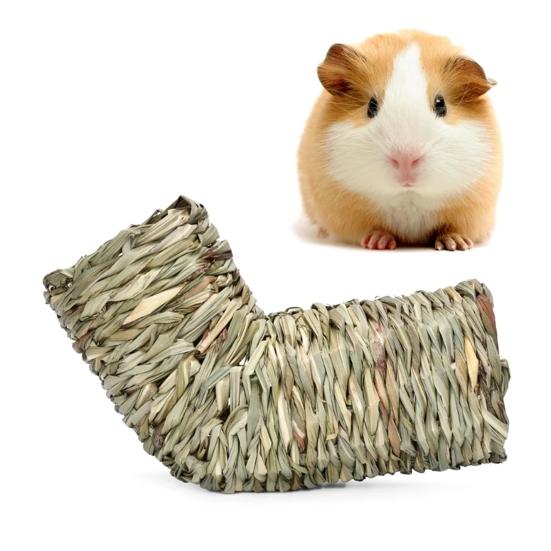

Hamster Hideout Toy Hamster Grass Tunnel Guineas Pig Tunnel Small Pet Fun Tunnel Climbing Toy Hamster Play Tube