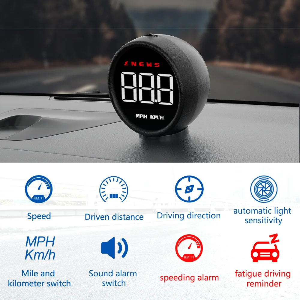 WiiYii G1 GPS HUD Дисплей бортовой компьютер цифровой автомобильный электронный