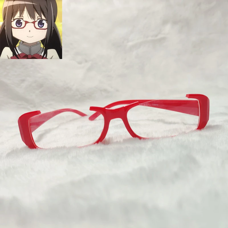 

Puella Magi Madoka Magica Akemi Homura Red очки в стиле Косплей