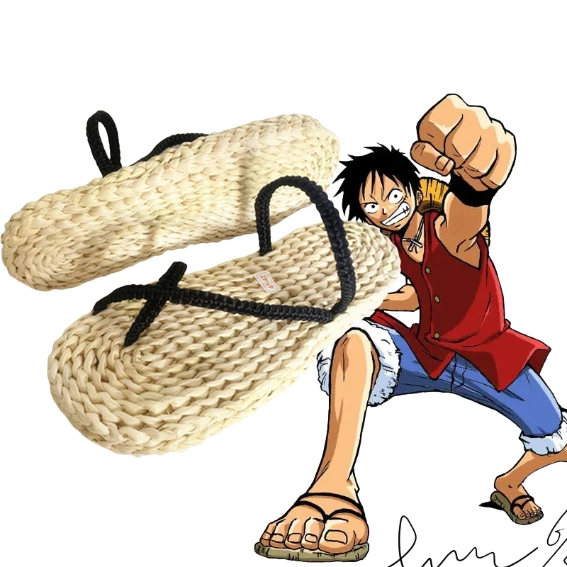 

Ботинки Luffy для косплея аниме ророноа Зоро, соломенные сандалии для косплея, двухслойная обувь для Хэллоуина, аксессуары для ролевых игр