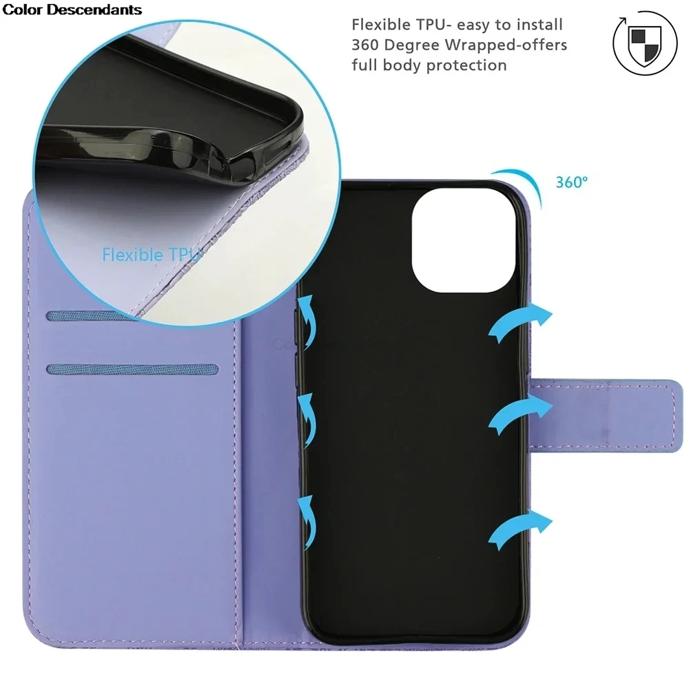 Кожаный чехол в семейном стиле противоударный флип-кошелек для телефона HUAWEI Y7P Y5P