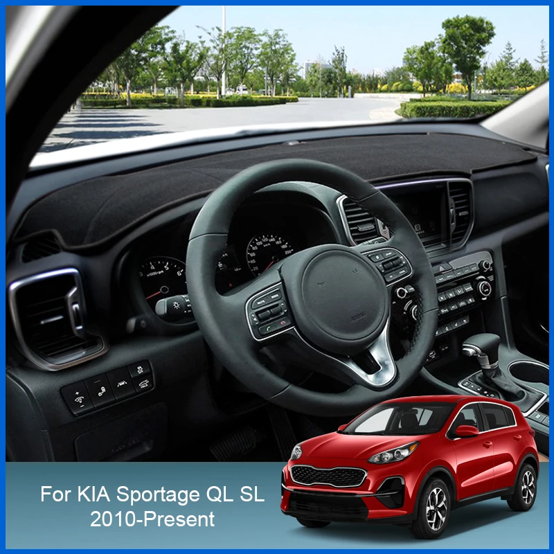 

For KIA Sportage QL SL 2010-Present RHD&LHD Auto Dashboard Cover Protective Pad Artificial Sunshade Carpet Car Accessories