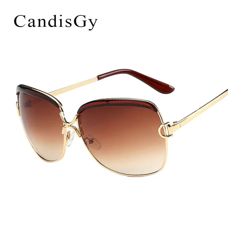 

Солнцезащитные очки женские фотохромные, брендовые дизайнерские Элегантные солнечные очки в металлической оправе, модные большие