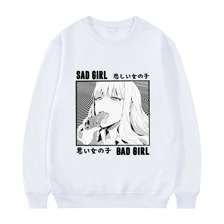 Anime Hentai Waifu Lewd Sexy Senpai Love Ahegao Otaku Vaporwave Sweatshirt Spring 2022 Men Women Fashion Loose Pullover |