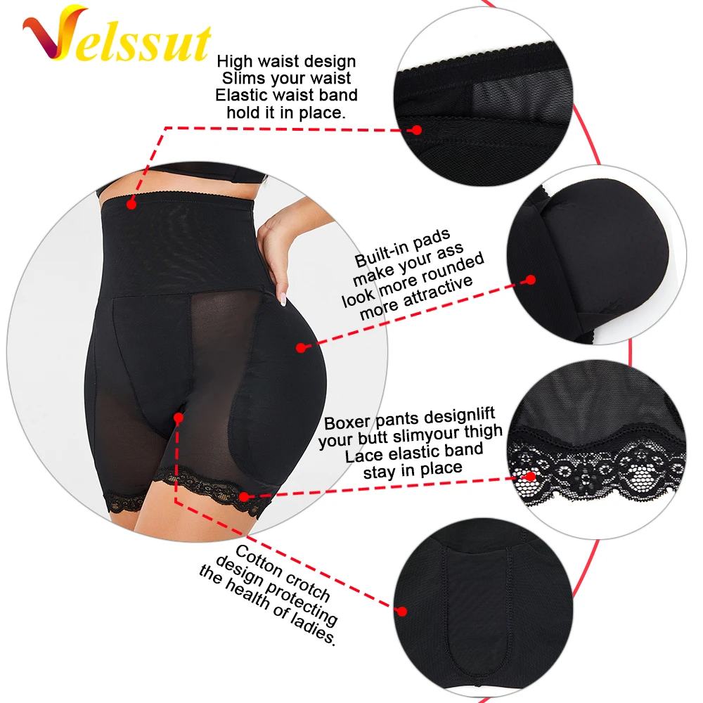Velssut Women Butt Lifter Shapewear Panties Women Body Shaper Hip Enhancer Shaper Panties High Waist Belly Shaper Underwear