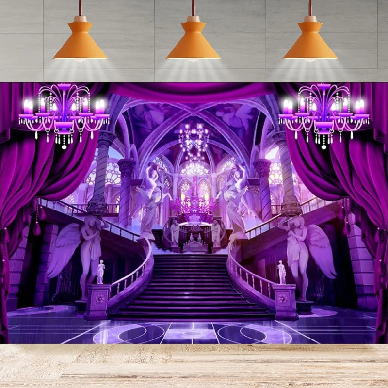 Фон для фотосъемки с изображением замка лестницы украшение свадебной вечеринки
