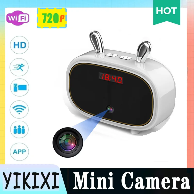 

F11 домашние часы беспроводная Wi-Fi видеокамера ночное видение Обнаружение движения видеонаблюдение аудио рекордер поддержка 128 ГБ TF Карта