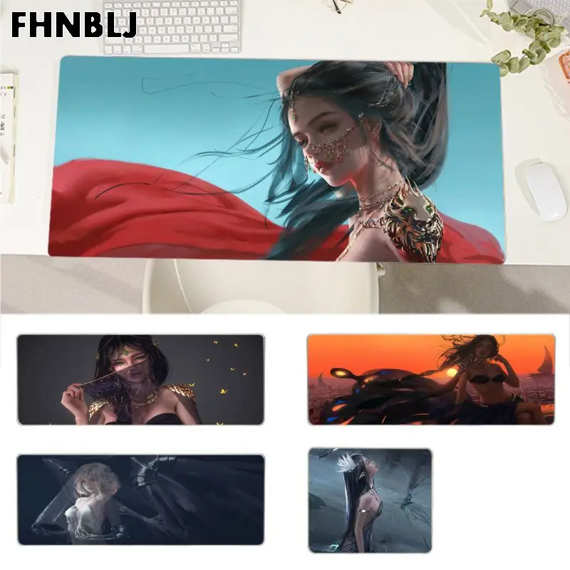 

FHNBLJ Wlop Piano Cute игровой коврик для мыши для ноутбука Size для Cs Go LOL Game Player ПК компьютера ноутбука