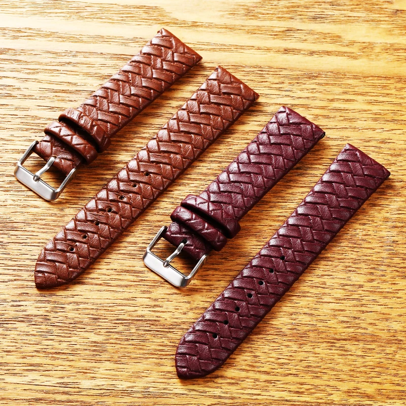 

Sdotter Soft Woven Pattern Watch Band 8mm 10mm 12mm 14mm 16mm 18mm 20mm 22mm 24mm Replacement Milanese Watch Strap High Quality