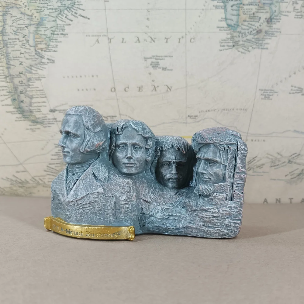 Знаменитая Строительная Гора Rushmore, президент Хилл, Вашингтон, Джефферсон, Рузвельт, Линкольн, украшение для гостиной, Ремесленная фигурка, подарок