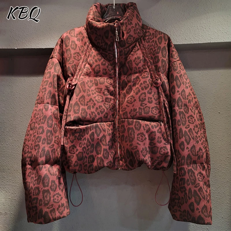 KBQ шикарное пуховое пальто с цветными блоками для женщин куртка-клевер длинными