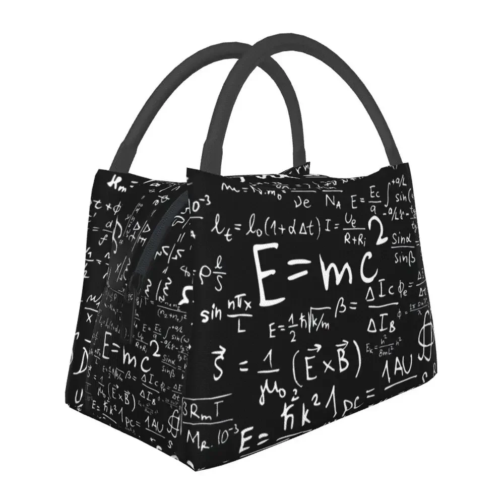 

Изолированные сумки для обеда с уравнениями физики для женщин, многоразовый кулер для изучения науки и математики, Термосумка для обеда, офисный тоут для пикника и путешествий