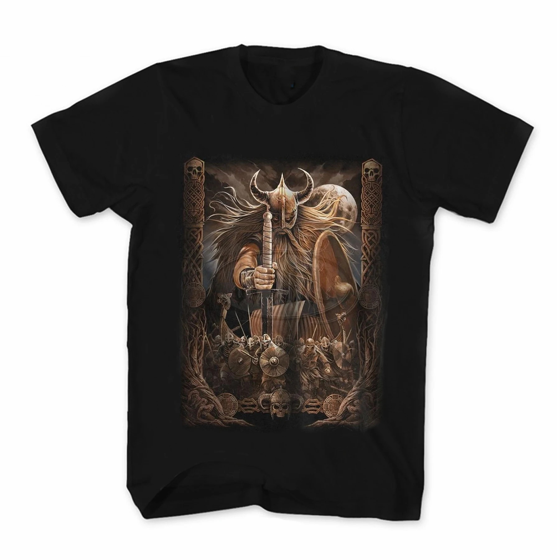 

Blood-thirsty Celtic Pirates Warriors Violent Tribal Onslaught T-Shirt. Summer Cotton Short Sleeve O-Neck Mens T Shirt New S-3XL