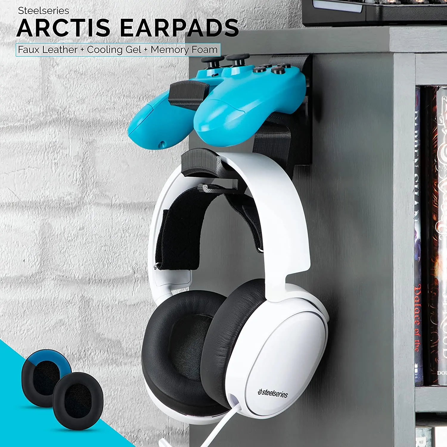 Фото Охлаждающие гелевые сменные амбушюры для гарнитур Steelseries Arctis 1/3/5/7/7X/9/9X/pro и беспроводных игровых гарнитур Xbox. №2