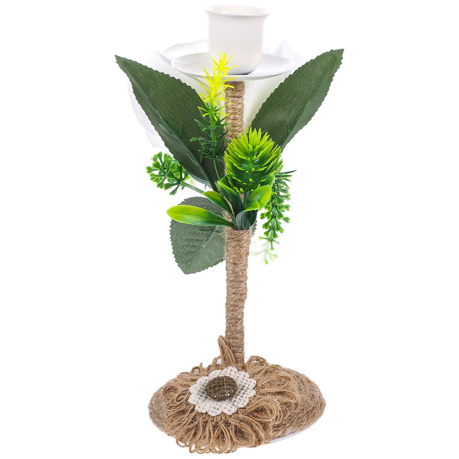 

Iron Holder Wedding Ceremony Decorations Holders For Table Candlesticks Conical Decorative Rope Centerpiece Home