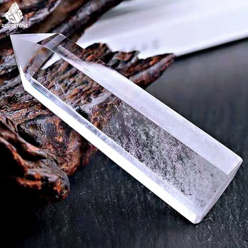

Lucky Clear Crystal Point Pole Colorful White Quartz Natural Stones Column Chakra Healing Home Decor Room Accessories Gifts Car