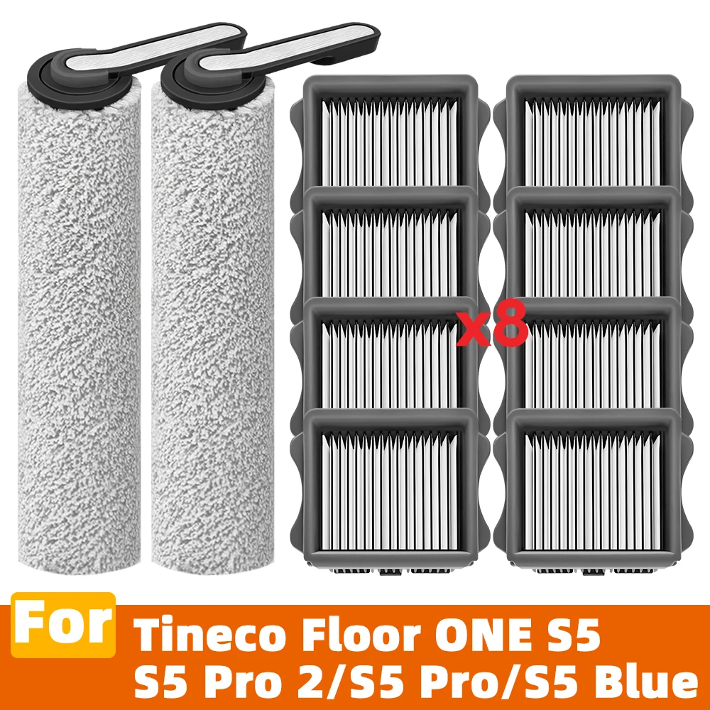 Фото Подходит для Tineco Floor ONE S5 / S5 Pro 2 / S5 Pro / S5 Blue Запчасти для пылесоса Валик Салфетка для мытья HEPA-фильтр Аксессуары для замены №1