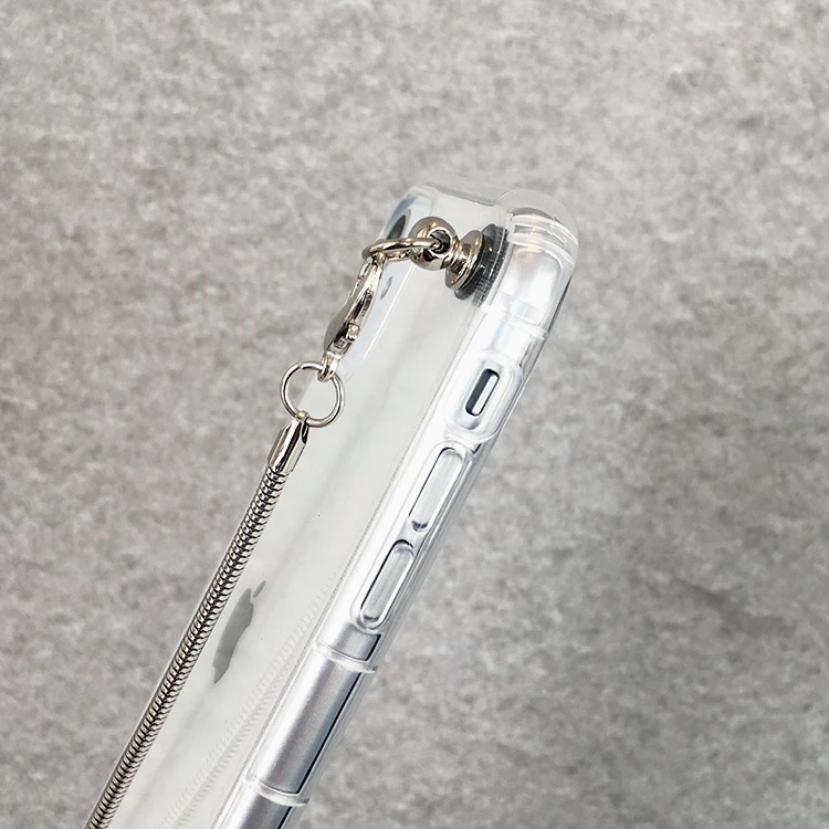 Роскошный металлический чехол с ожерельем для iPhone 12 11 Pro Max XS max XR X 7 8 6 6S Plus