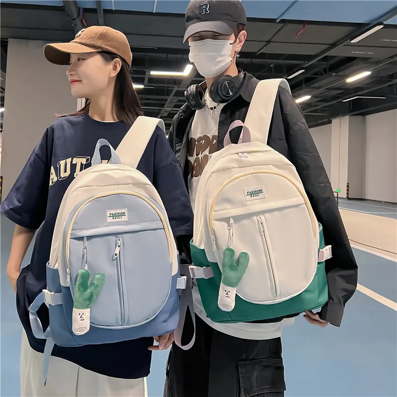 New Women Backpack Cute Female College Student Bag Boy Girl Waterproof Nylon School Bags Unisex Laptop Bookbag School Backpack